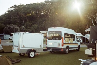 Australian Surfing and Camping Tours - Daily Surf Lessons, Wetsuits, Foam Boards, and Video Feedback