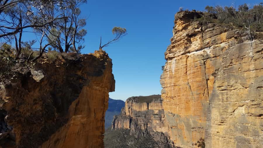 From Blue Mountains: Mountain e-Bike Ride, HANGING ROCK - What You’ll See Beyond Hanging Rock: Waterfall Moments and Red Sandstone Drama