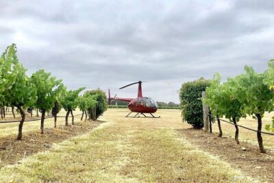 Hunter Valley Helicopter Tour with a Bubbly Breakfast - Aero logistics Helicopters prep: safety briefing, headsets, and photo time