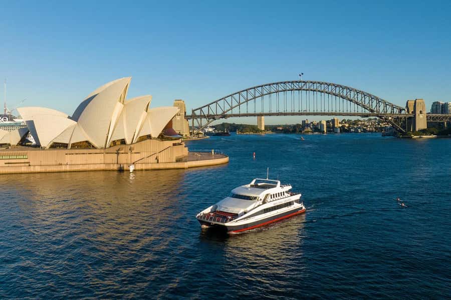 Luxury Catamaran Lunch Cruise with Deluxe Buffet - Sydney Harbour Bridge and Opera House views from the water