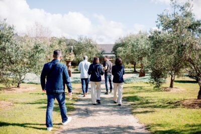 Luxury Hunter Valley Tour: 3 Tastings, Gin, Lunch & Chocolatier - Krinklewood Vineyard: Provençal gardens and peacocks with your first pour