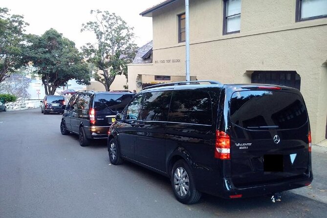 Private Transfer FROM Sydney CBD to Sydney Airport 1 to 5 people - The Mercedes Minivan Ride: Comfort, Windows, and Real Space