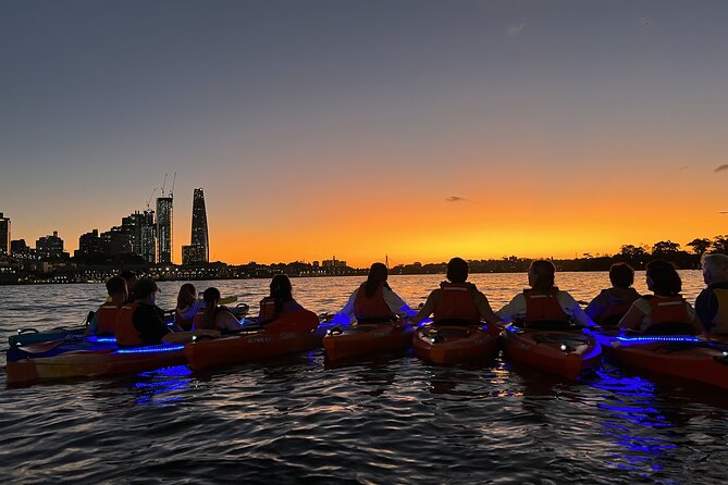 Sunset Paddle Session on Sydney Harbour (single kayak) - Stop 2: The main harbour paddle, where the city lights do the work