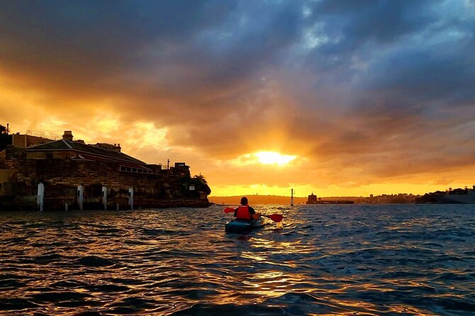 Sunset Paddle Session on Sydney Harbour (single kayak) - Stop 3: Opera House glow from the waterline