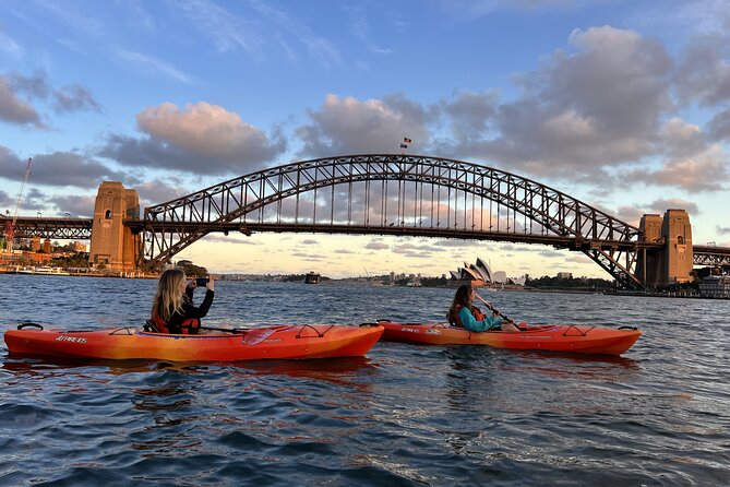 Sunset Paddle Session on Sydney Harbour (single kayak) - Stop 1: Harbour Bridge at dusk, including the under-bridge moment (weather permitting)