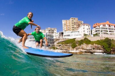 Surfing Lessons on Sydney's Bondi Beach - The small-group size that changes everything (five surfers)