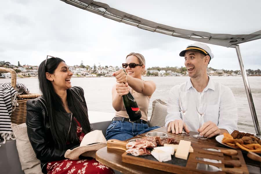 Sydney: Electric Boat Rental from Cabarita Point - The Boat: Recycled PET, Danish Picnic Style, Electric Power