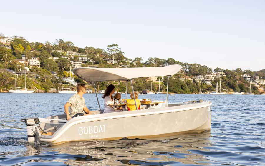 Sydney: Electric Boat Rental from The Spit, Mosman - Your Electric Picnic Boat: Easy to Drive, Built for Comfort