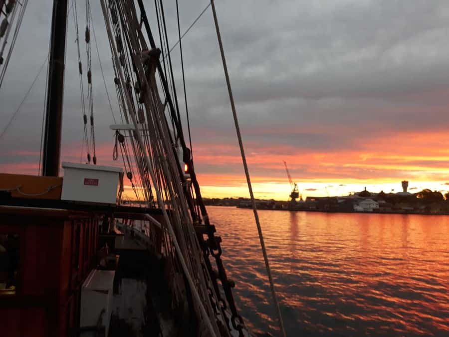 Sydney Harbor Tall Ship Wine & Canapés Evening Cruise - The 150-Minute Sailing Flow: Sunset Skyline, Acoustic Music, and Real Harbour Views