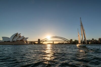 Sydney Harbour: Hands-On Sailing Experience on Luxury Yacht - The skyline from the water: Harbour Bridge and Opera House, up close