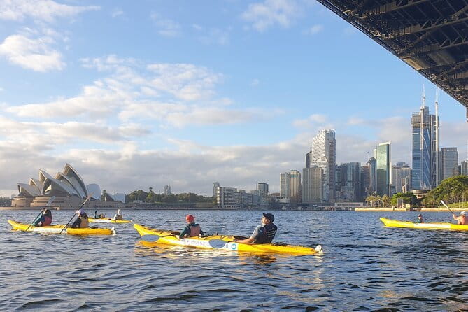 Sydney Harbour Sunset Dinner Paddle - The optional swim after dinner, then the return paddle