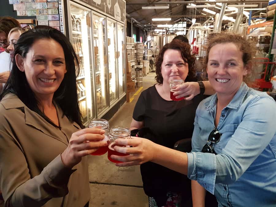 Sydney: Marrickville Breweries Walking Tour - Stockade Brew Co Barrel Room: reclaimed oak bar, an analysis room, and 200 barrels