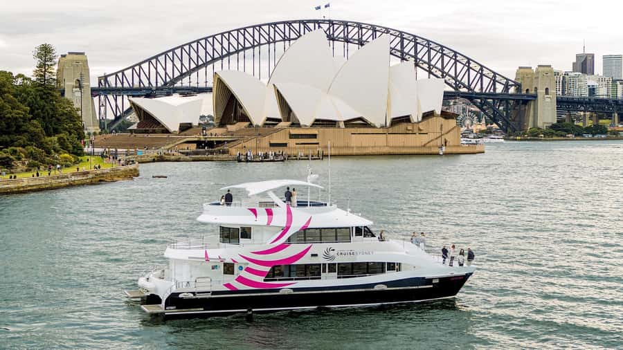 Sydney: Sydney Harbor Lunch Cruise with Welcome Drink - Where You Sail: Darling Harbour Toward the Harbour Bridge