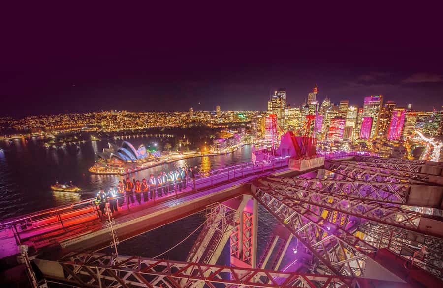 The Vivid Sydney BridgeClimb - What the small group size (up to 14) actually does for you