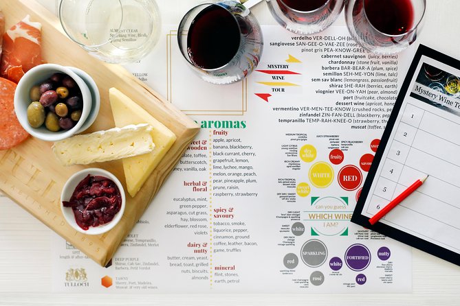 Tulloch Wines- Mystery Wine Tasting Experience with Local Cheese and Charcuterie - Inside the 1-hour experience: what happens step by step